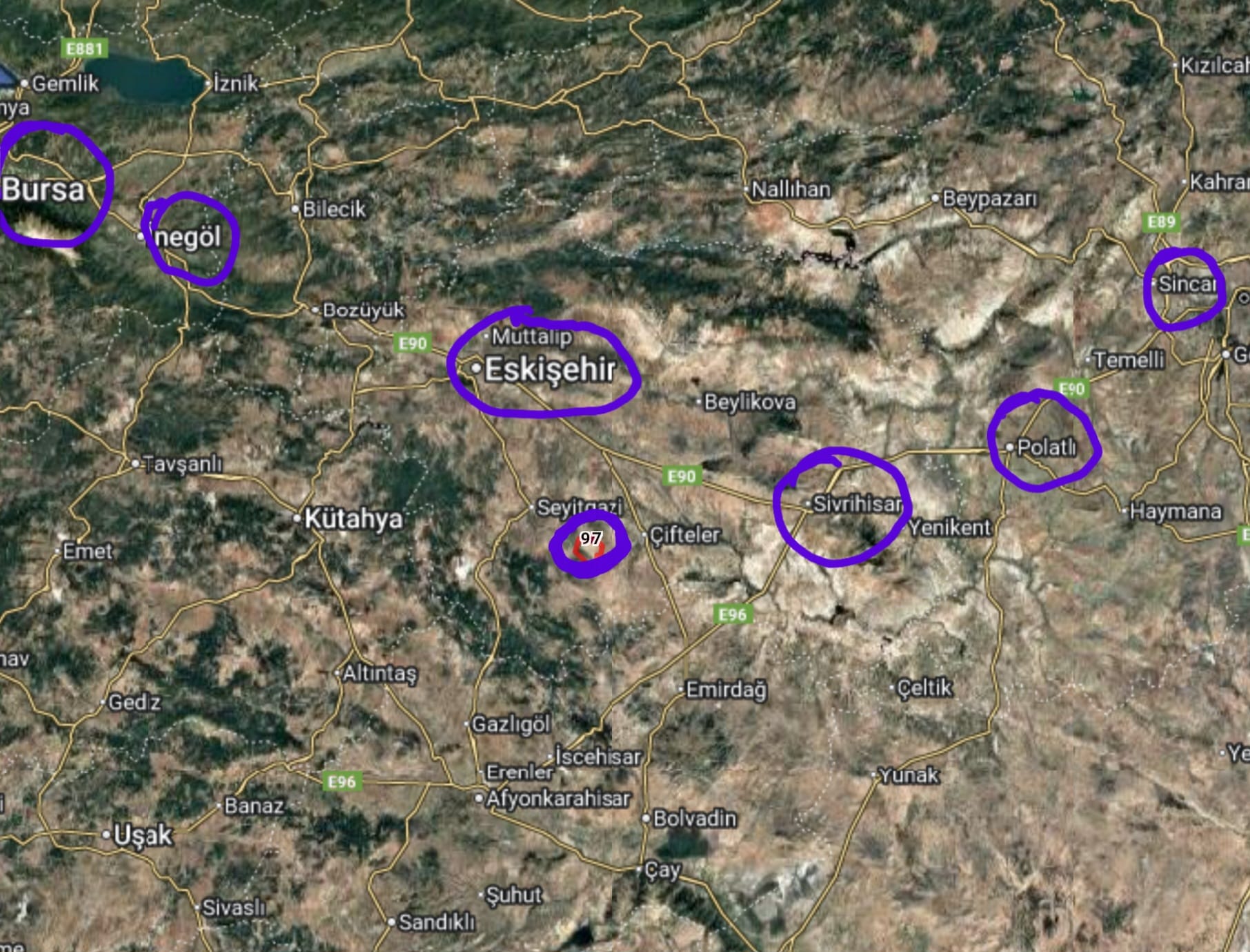 ESKİŞEHİR ÇİFTELER ORHANİYE’DE 10 DÖNÜM YATIRIMLIK TARLA