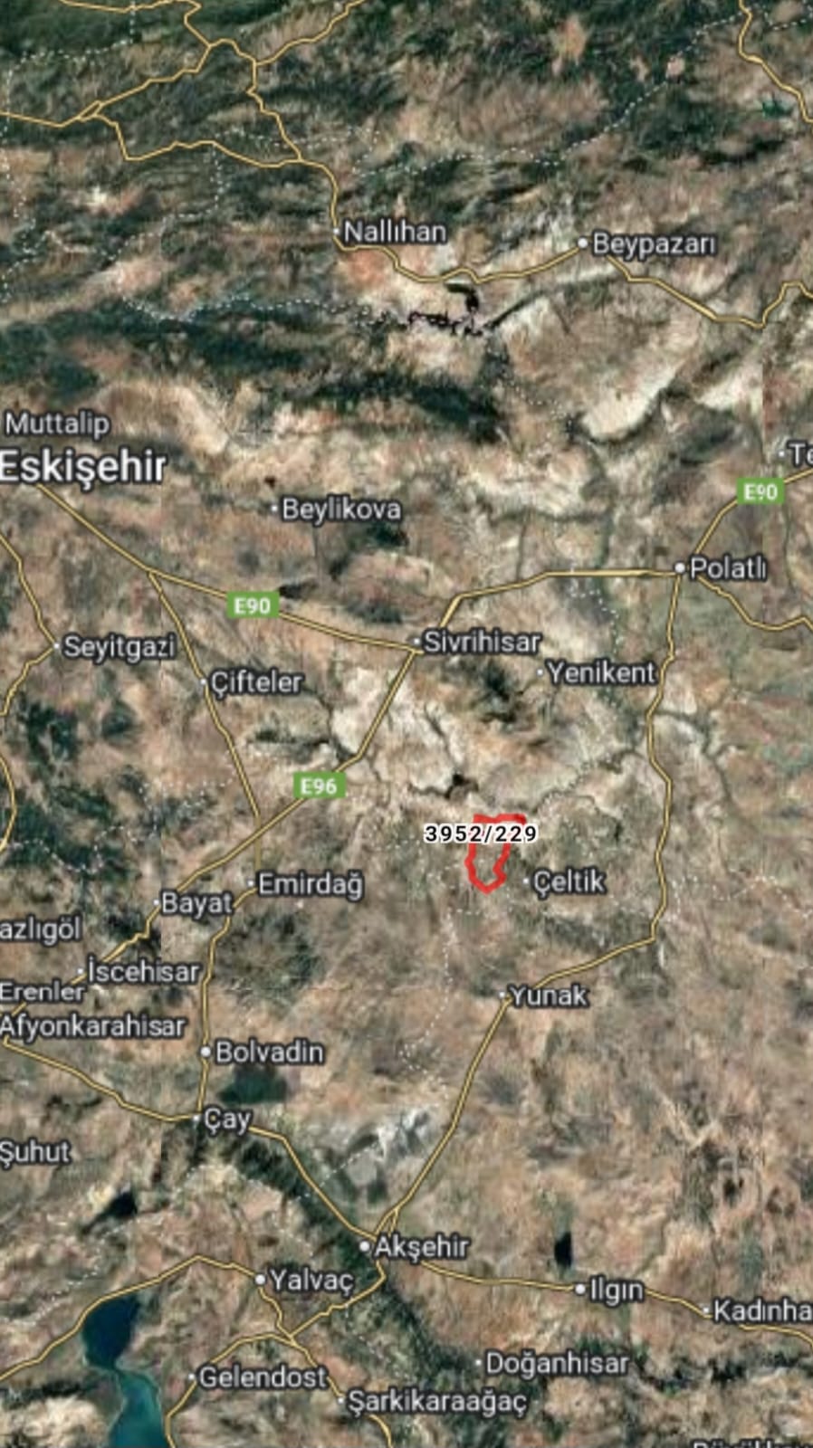 ESKİŞEHİR SİVRİHİSAR AYDINLI’DA YATIRIMLIK TARLA