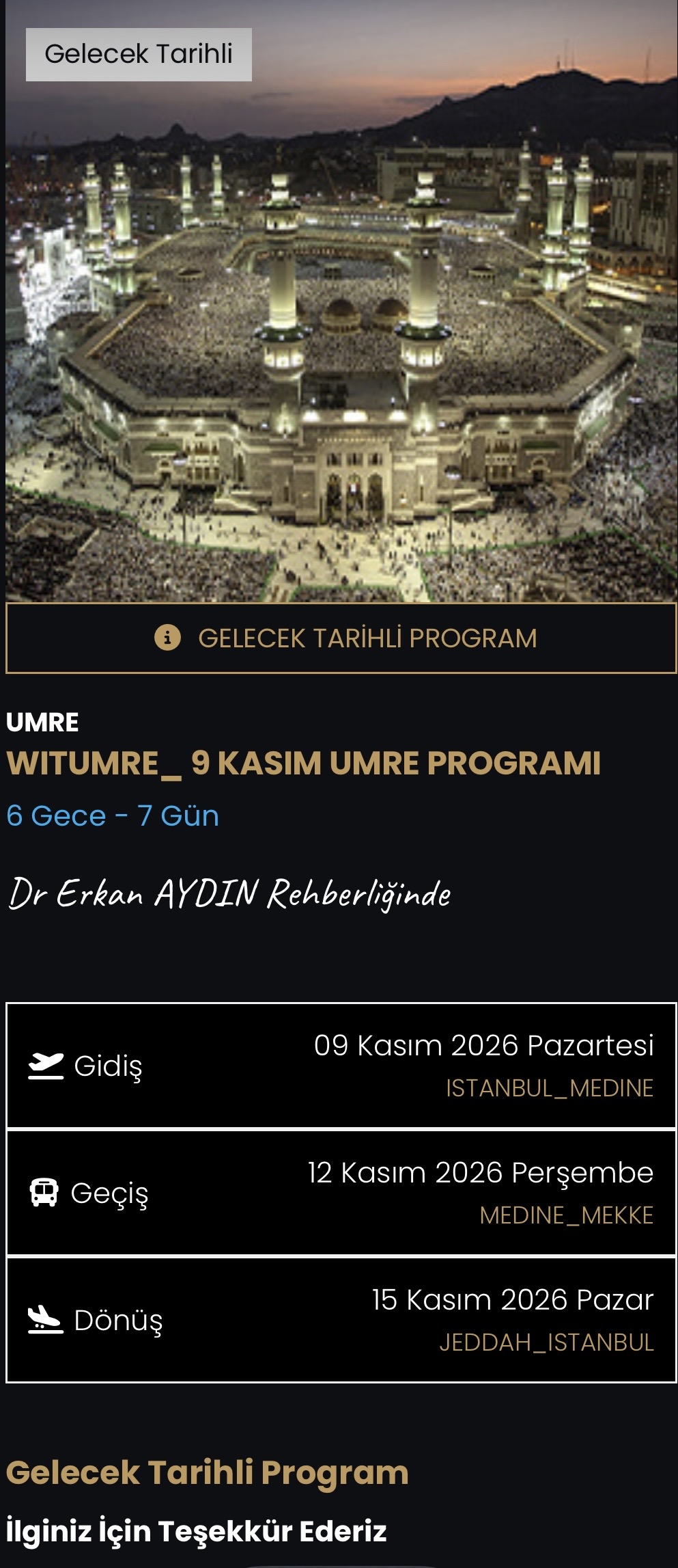 UMRE TURLARI
